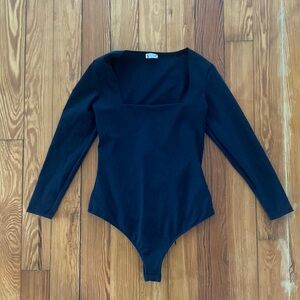 Free People, square neck bodysuit, small